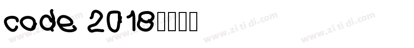 code 2018字体转换